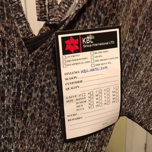 River Island Shiny Animal Print Dress - Picture 5 of 5